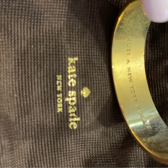 Kate Spade Black and Gold 'Crazy Town' Bangle - Picture 4 of 8